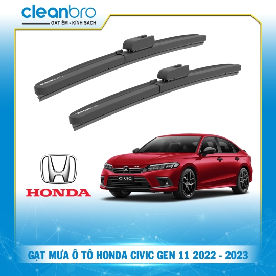 Gạt mưa ô tô hiệu ứng lá sen Honda Civic Gen 11 [2022-2023+]