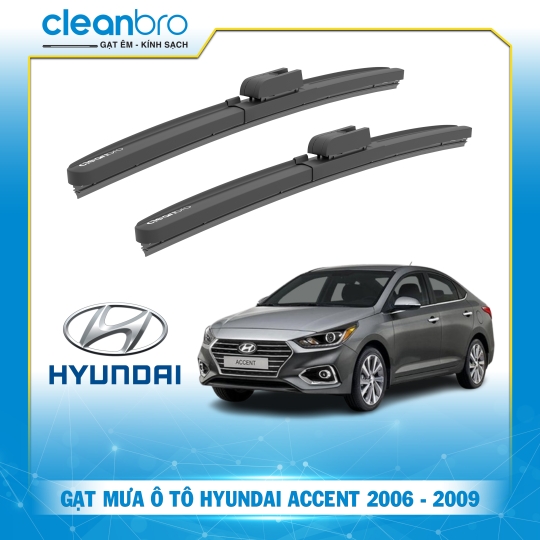 Gạt mưa ô tô hiệu ứng lá sen Hyundai Accent [2006-2009]