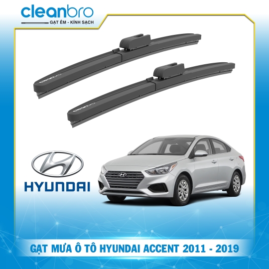 Gạt mưa ô tô hiệu ứng lá sen Hyundai Accent [2011-2019]