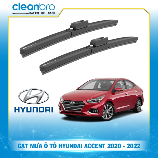 Gạt mưa ô tô hiệu ứng lá sen Hyundai Accent [2020-2022+]