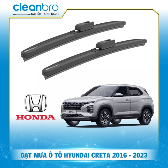 Gạt mưa ô tô hiệu ứng lá sen Hyundai Creta [2016-2023+]