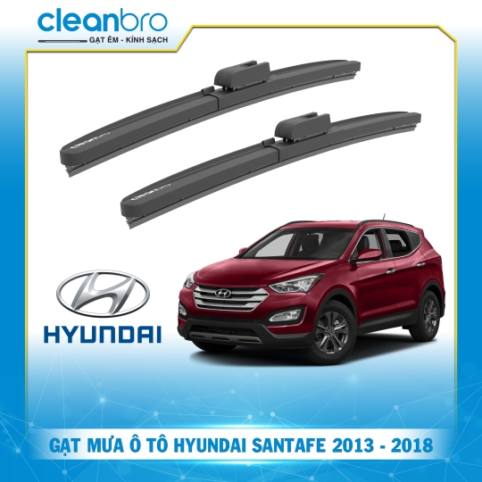 Gạt mưa ô tô hiệu ứng lá sen Hyundai Santafe [2013-2018]