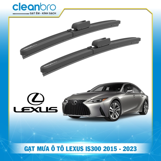 Gạt mưa ô tô hiệu ứng lá sen Lexus IS300 [2015-2023+]