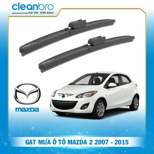 Gạt mưa ô tô hiệu ứng lá sen Mazda 2 [2007-2015]