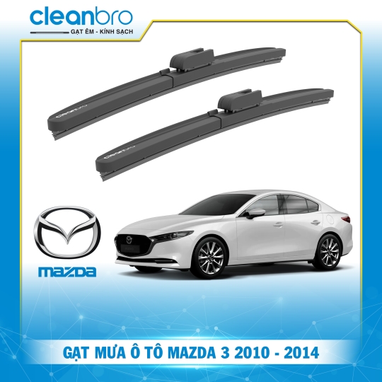 Gạt mưa ô tô hiệu ứng lá sen Mazda 3 [2010-2014]
