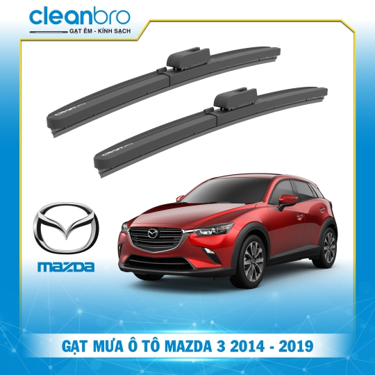 Gạt mưa ô tô hiệu ứng lá sen Mazda 3 [2014-2019]
