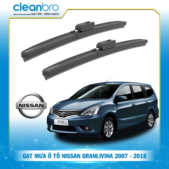 Gạt mưa ô tô hiệu ứng lá sen Nissan Granlivina [2007-2018]