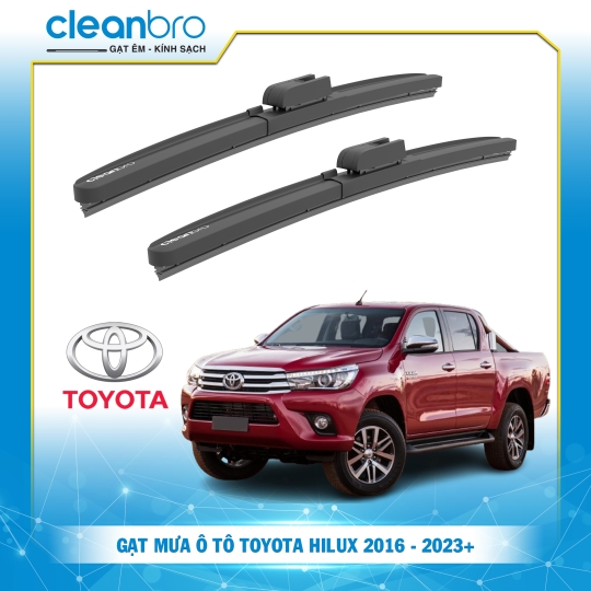 Gạt mưa ô tô hiệu ứng lá sen Toyota Hilux [2016-2023+]