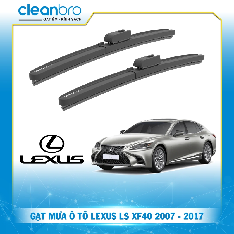 Gạt mưa ô tô hiệu ứng lá sen Lexus LS (XF40) [2007-2017]
