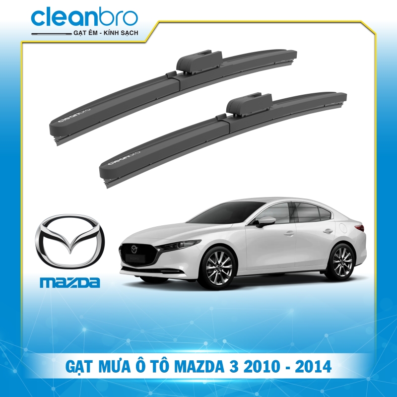 Gạt mưa ô tô hiệu ứng lá sen Mazda 3 [2010-2014]