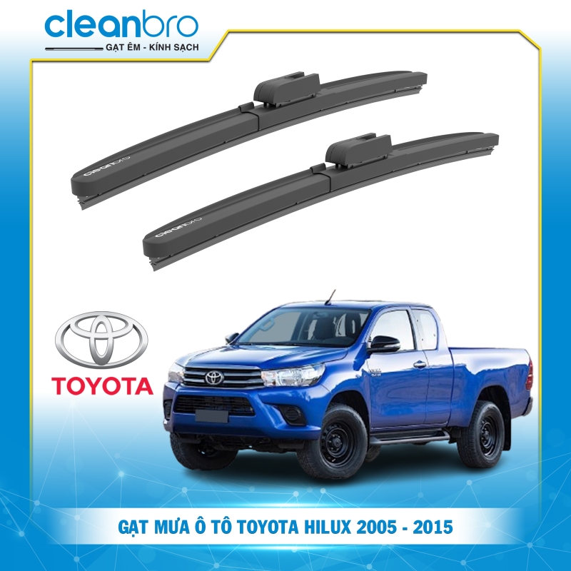 Gạt mưa ô tô hiệu ứng lá sen Toyota Hilux [2005-2015]